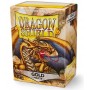 FUNDAS STANDARD DRAGON SHIELD MATTE COLOR GOLD - PAQUETE DE 100