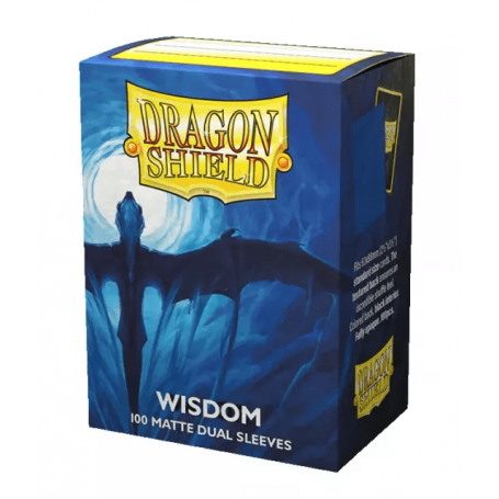 Fundas Standard Dual Matte Wisdom Azul (100 fundas) Dragon Shield