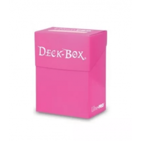 Caja de mazo Deck Box Solid Rosa Brillante Ultra Pro.