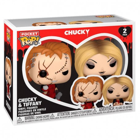 Blister 2 figuras Pocket POP Chucky & Tiffany Valentine