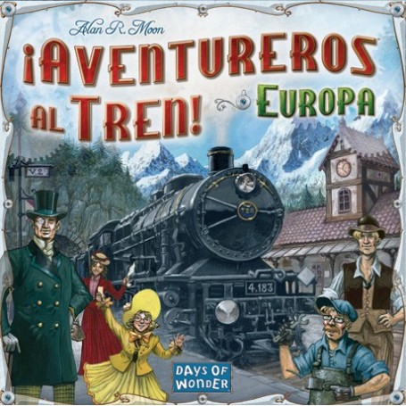 Aventureiros do jogo de tabuleiro Asmodee para o trem! europa pegi 8 —  nauticamilanonline